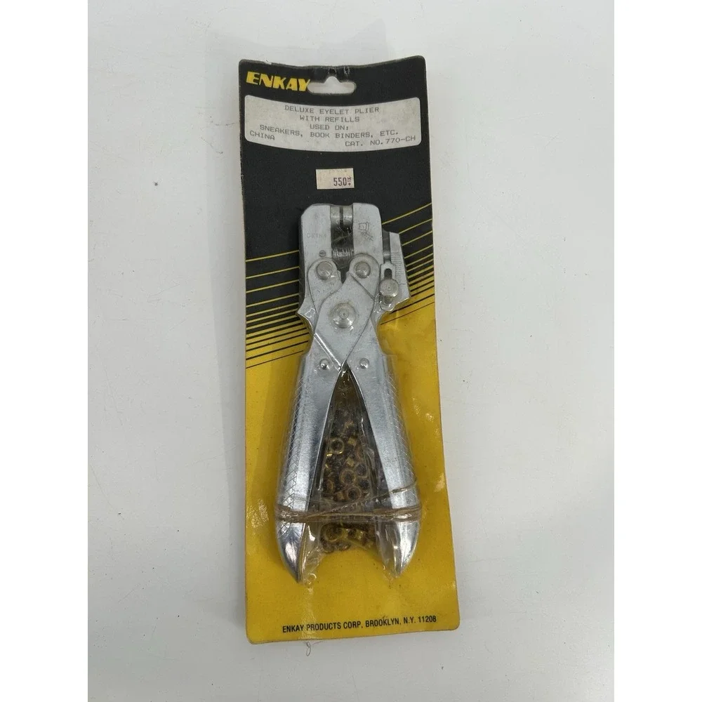 Enkay Deluxe Eyelet Punch Plier W/ Brass Refills